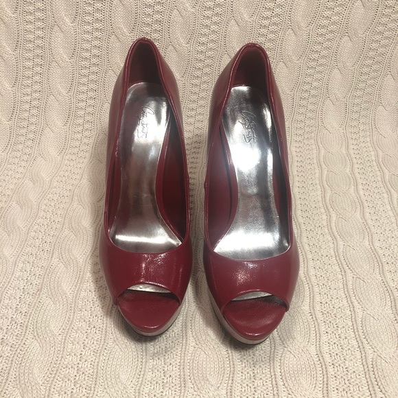 City Streets, red, open toe, heels, 8.5 womens - Picture 2 of 8